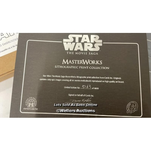 437 - Star Wars saga lithographic print collection by Masterworks 2005 Limited edition 5163 / 8000, contai... 