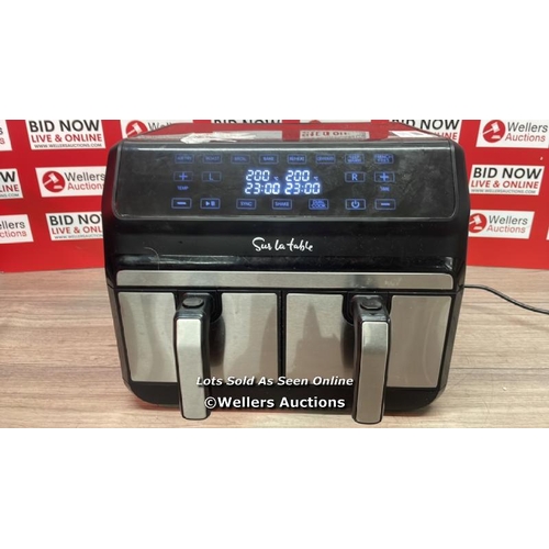 4014 - SUR LA TABLE AIR FRYER WITH X2 3.8L DRAWERS / POWERS UP, SIGNS OF USE / A23