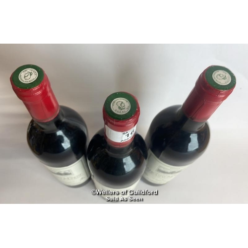 16 - Three bottles of 1993 Domaine Du Grand Mayne Cotes de Duras, 75cl, 12% vol / Please see images for f... 