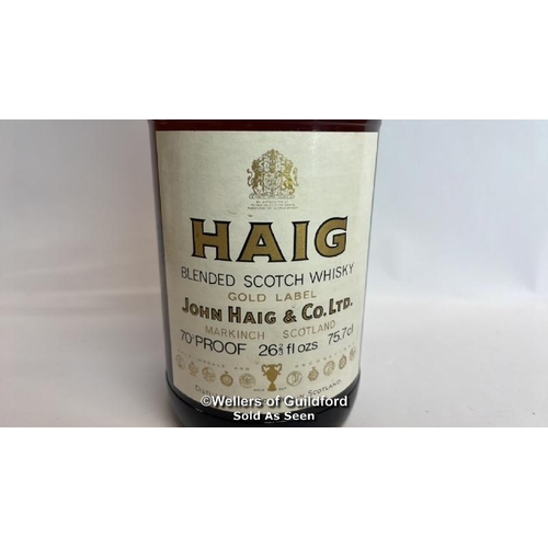 30 - Haig Blended Scotch Whisky Gold Label, 70 Proof, 75.7cl / Please see images for fill level and gener... 