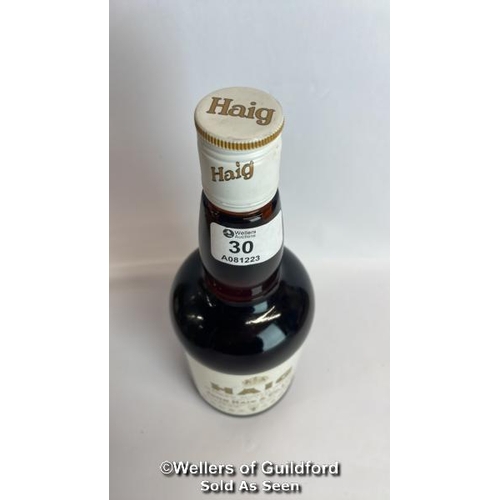 30 - Haig Blended Scotch Whisky Gold Label, 70 Proof, 75.7cl / Please see images for fill level and gener... 