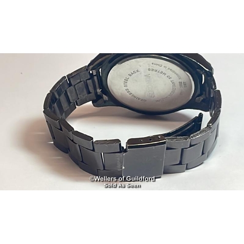 303 - Sekonda stainless-steel water-resistant wristwatch no.3902BMT, 4.3cm diameter