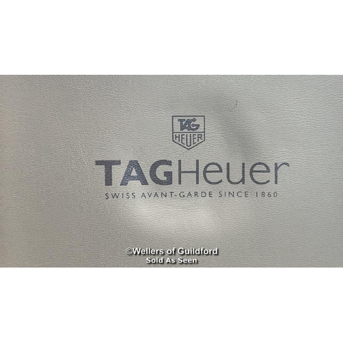 318 - Tag Heuer aqua racer stainless steel wristwatch no. CAF101F, 3.3cm dial, good cosmetic condition wit... 