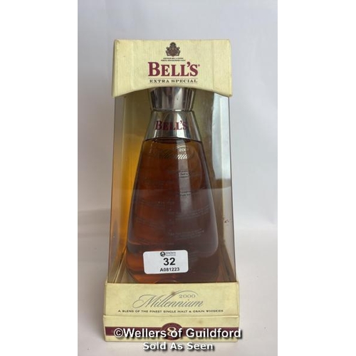 32 - Bell's Extra Special 2000 Millenium Water of Life Whisky, Aged 8 Years, 70cl, 40% vol, In original b... 