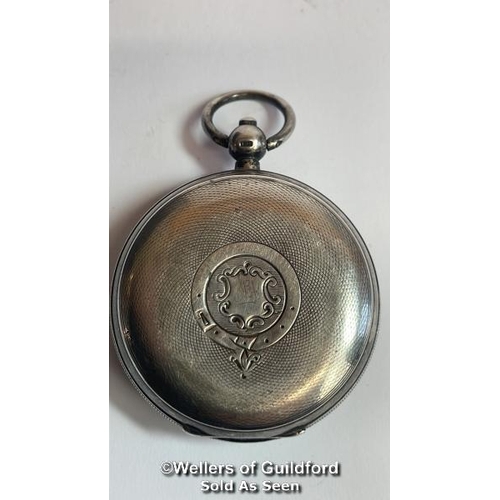 329 - Hallmarked silver cased pocket watch 