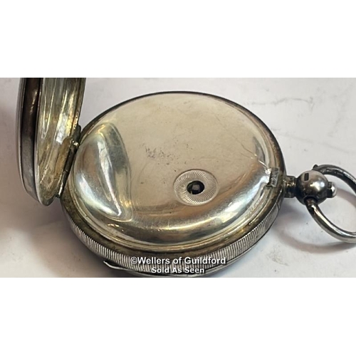 329 - Hallmarked silver cased pocket watch 