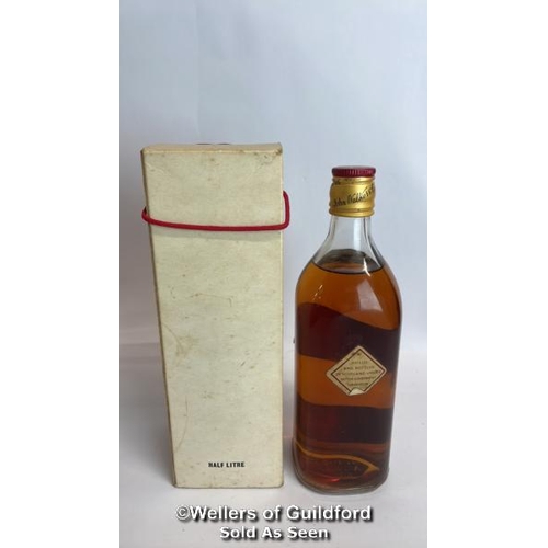 34 - Johnnie Walker Red Label Old Scotch Whisky, Vintage bottling, 50cl, in original box / Please see ima... 