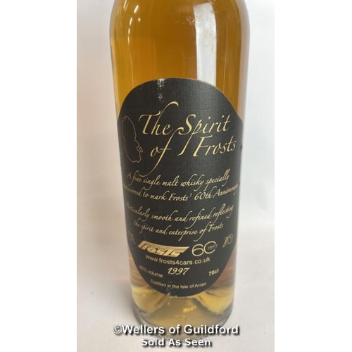 40 - 1997 The Spirit of Frosts, Single Malth Whisky, Commissioned to Mark Frosts 60th Anniversary, 70cl, ... 