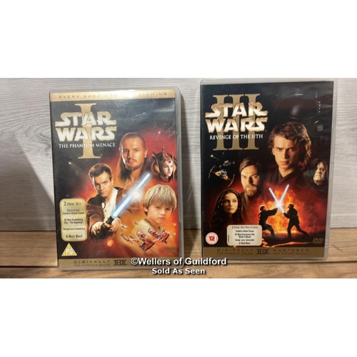 433 - Star Wars DVD's and VHS includiing 1997 Special Edition French edition VHS, original trilogy DVD box... 