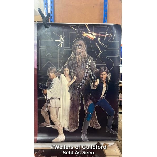 438 - Three vintage Star Wars Swedish Sandecor posters; two Star Wars featuring Luke, Leia, Han & Chewbacc... 