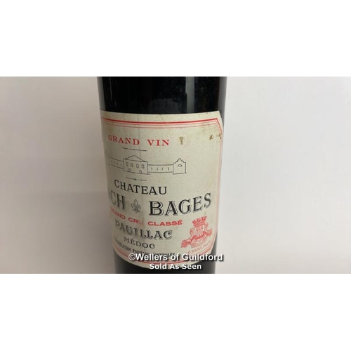 50 - 1962 Grand Vint Chateau Lynch Bages Grand Cru Classe Pauillac Medoc, 75cl / Please see images for fi... 