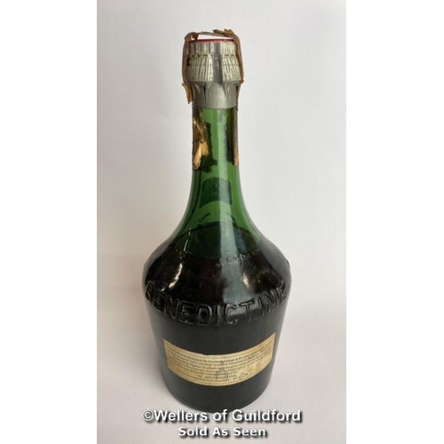 54 - D.O.M Benedictine Liquer / Please see images for fill level and general condition. Please be aware t... 