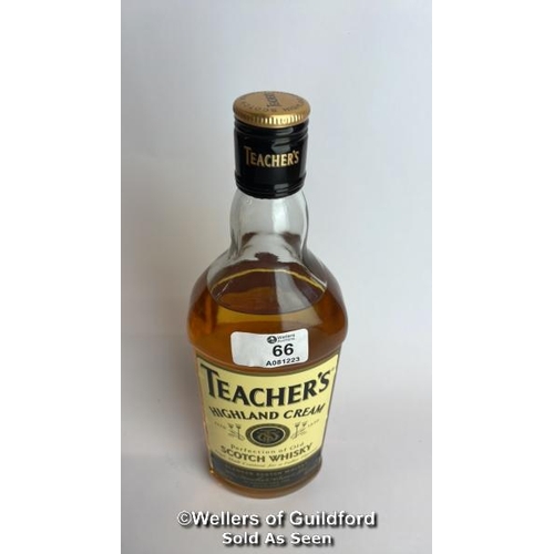 66 - Teachers Highland Cream Scotch Whisky, 70cl, 43% vol / Please see images for fill level and general ... 