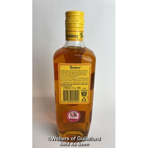 67 - Bundaberg Rum, 70cl, 37% vol / Please see images for fill level and general condition. Please be awa... 