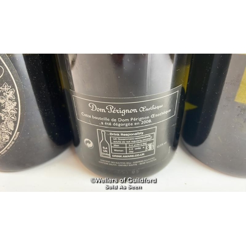 72 - Three bottles of 1996 Dom Perignon Oenotheque, In original box / Please see images for fill level an... 