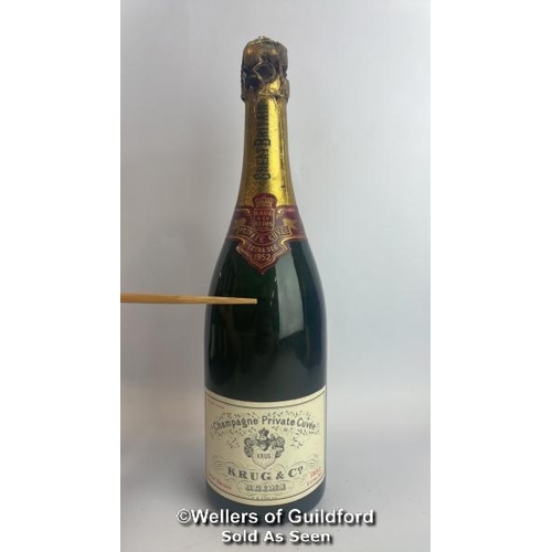 77 - Seven bottles of 1952 Krug & Co Reims Champagne Private Cuvee, Extra Sec, 3.042.212, With original p... 