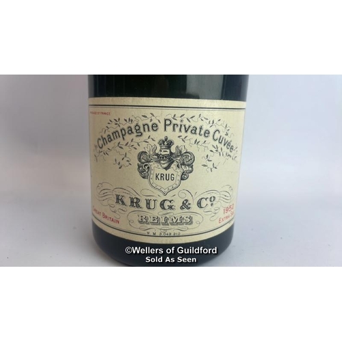 77 - Seven bottles of 1952 Krug & Co Reims Champagne Private Cuvee, Extra Sec, 3.042.212, With original p... 