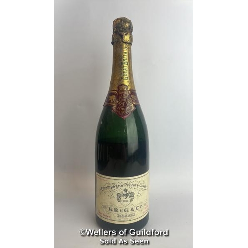 77 - Seven bottles of 1952 Krug & Co Reims Champagne Private Cuvee, Extra Sec, 3.042.212, With original p... 