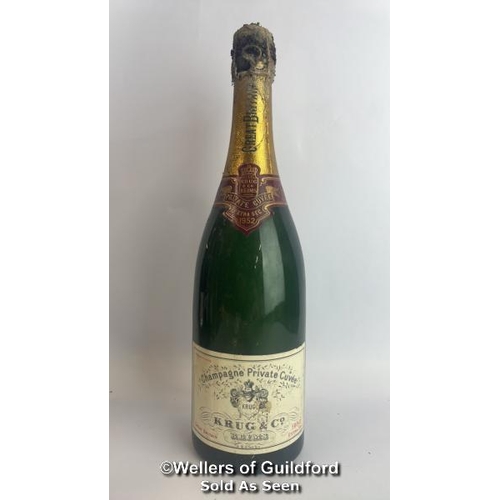 77 - Seven bottles of 1952 Krug & Co Reims Champagne Private Cuvee, Extra Sec, 3.042.212, With original p... 