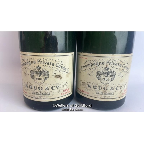 77 - Seven bottles of 1952 Krug & Co Reims Champagne Private Cuvee, Extra Sec, 3.042.212, With original p... 