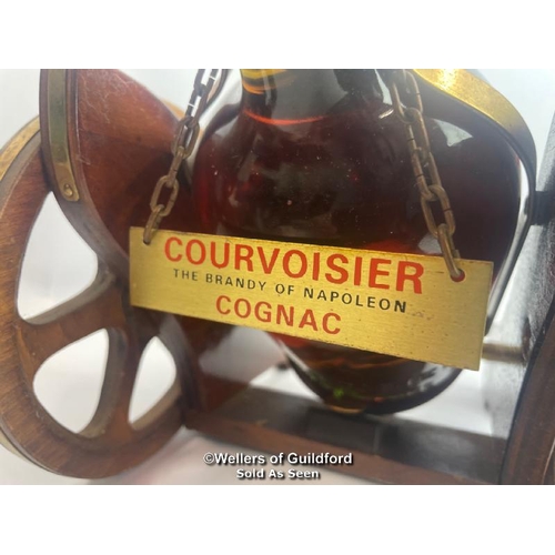 78 - Courvoisier 3 Star Luxe Cognac, 24oz, Includes cannon style Couroisier branded pourer / Please see i... 