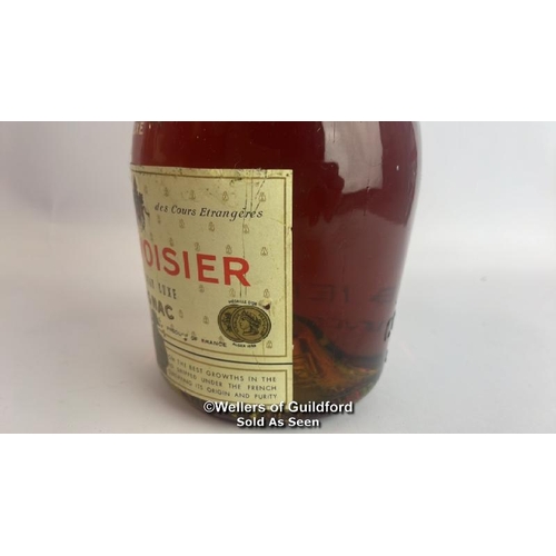 78 - Courvoisier 3 Star Luxe Cognac, 24oz, Includes cannon style Couroisier branded pourer / Please see i... 