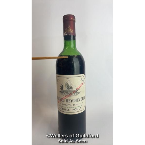 91 - Eight bottles of 1970 Chateau Beychevelle, Mis En Boutille Au Chateau, 75cl, In original wooden crat... 