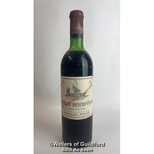 91 - Eight bottles of 1970 Chateau Beychevelle, Mis En Boutille Au Chateau, 75cl, In original wooden crat... 