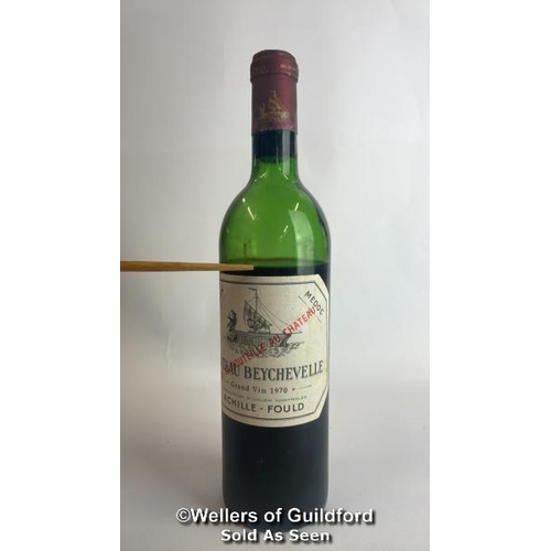91 - Eight bottles of 1970 Chateau Beychevelle, Mis En Boutille Au Chateau, 75cl, In original wooden crat... 
