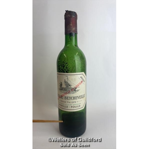 91 - Eight bottles of 1970 Chateau Beychevelle, Mis En Boutille Au Chateau, 75cl, In original wooden crat... 
