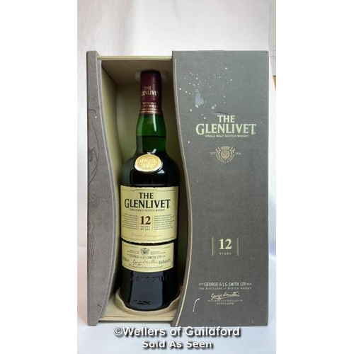 92 - The Glenlivet Single Malt Scotch Whisky, Aged 12 Years, 70cl, 40% vol, In original box / Please see ... 