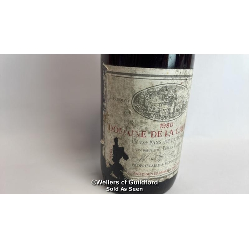 10 - 1980 Domaine De La Caumette, In De Pays De L'Herault, 70cl, No vol indicated, seal slightly damaged ... 