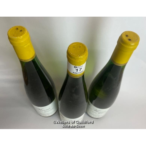 17 - Three bottles of 2003 Musar Cuvee Reserve Blanc, Wine of Lebanon (Bekaa Valley), 75cl, 12.5% vol / P... 