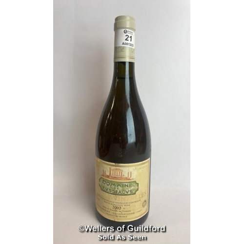 21 - 2002 Pouilly-Vinzelles White Burgandy Wine, 75cl, 13% vol / Please see images for fill level and gen... 