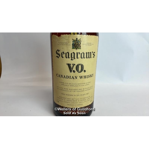 31 - Seagrams V.O. Canadian Whisky, Aged 6 Years, Bottled in 1982, 1L, 43% vol / Please see images for fi... 