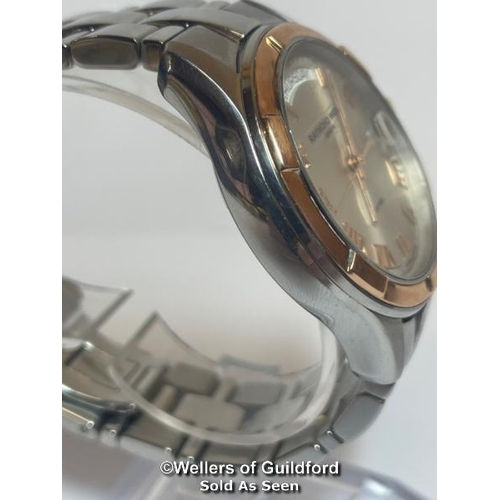 331 - Raymond Weil Parsifal 2965-SG5-00658 stainless steel & rose gold automatic wrist watch, dial 3.3cm d... 