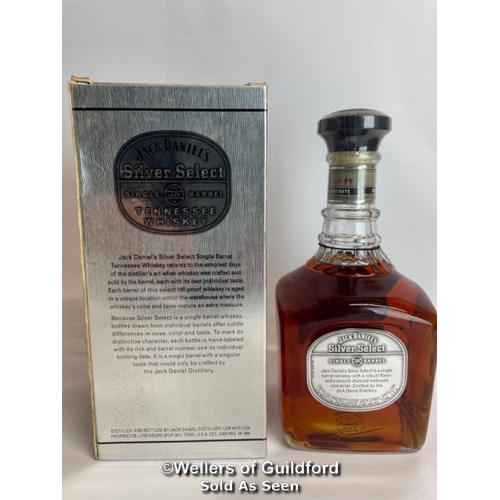 37 - Jack Daniels Silver Select Single Barrel Tennessee Whiskey, Release date: 11-03-99, Barrek no: 9-157... 