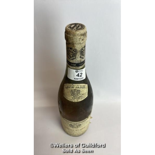 42 - 1991 Louis Jadot Saint-Aubin, 75cl, 13.5% vol / Please see images for fill level and general conditi... 