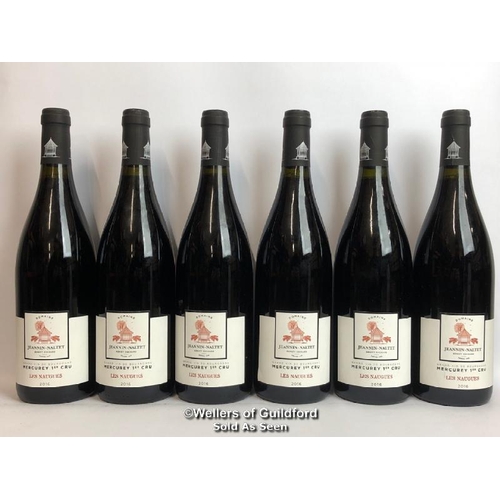 504 - SIX BOTTLES OF 2016 MERCUREY 1ER CRU LES NAUGUES, DOMAINE JEANNIN-NALTET, BURGUNDY, RED, 75CL, 13% V... 