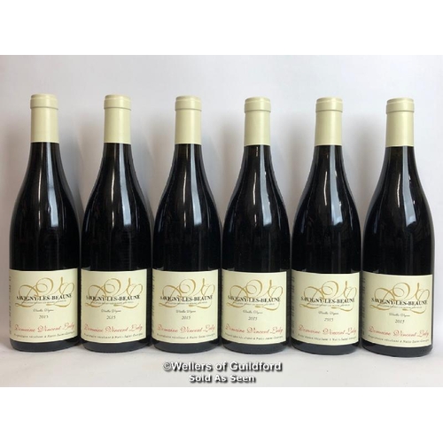 518 - SIX BOTTLES OF 2015 SAVIGNY-LES-BEAUNE, DOMAINE VINCENT LEDY, BURGUNDY, RED, 75CL, 13.5% VOL / 10% B... 