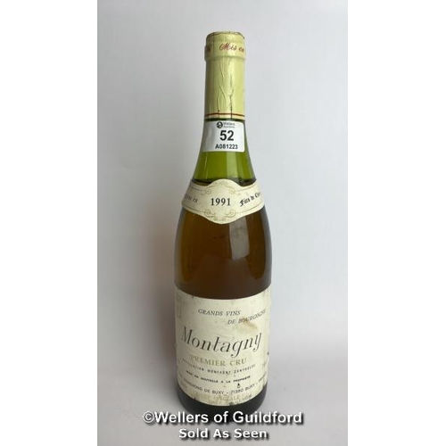 52 - 1991 Grand Vins De Bourgogne Monagny Premiuer Cru Cuvee Speciale, 75cl, 13% vol / Please see images ... 