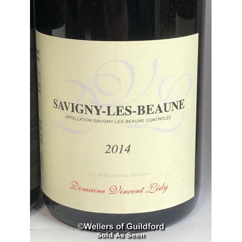 526 - THREE BOTTLES OF 2014 SAVIGNY-LES-BEAUNE, DOMAINE VINCENT LEDY, BURGUNDY, RED, 75CL, 12.5% VOL / 10%... 