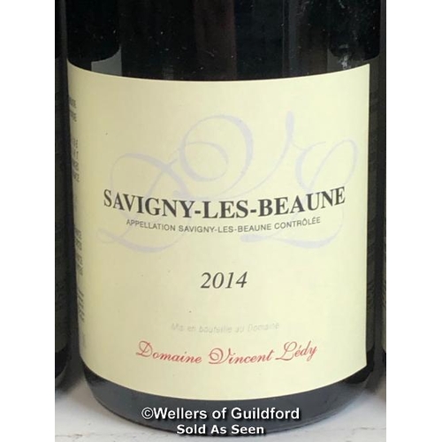 527 - SIX BOTTLES OF 2014 SAVIGNY-LES-BEAUNE, DOMAINE VINCENT LEDY, BURGUNDY, RED, 75CL, 12.5% VOL / 10% B... 