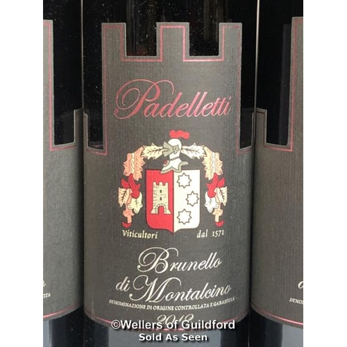 558 - SIX BOTTLES OF 2012 BRUNELLO DI MONTALCINO, PADELLETTI, TUSCANY, ITALY, RED, 75CL, 14% VOL / 10% BP ... 