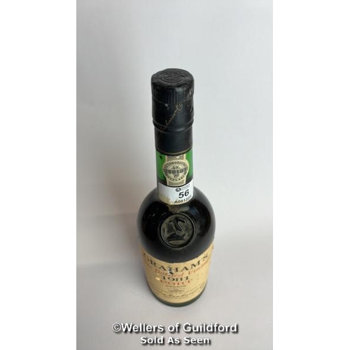 56 - Graham's Late bottled vintage 1981 port, 70cl, 20% vol / Please see images for fill level and genera... 