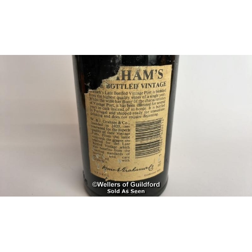 56 - Graham's Late bottled vintage 1981 port, 70cl, 20% vol / Please see images for fill level and genera... 