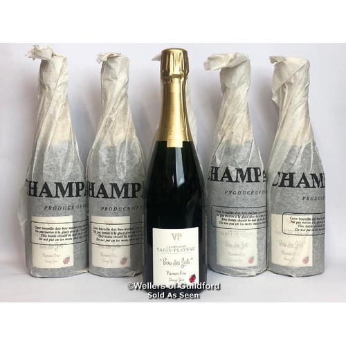 596 - SIX BOTTLES OF 2013 BOIS DES JOTS 1ER CRU CHAMPAGNE, VADIN-PLATEAU, 75CL, 12% VOL / 10% BP / THIS LO... 