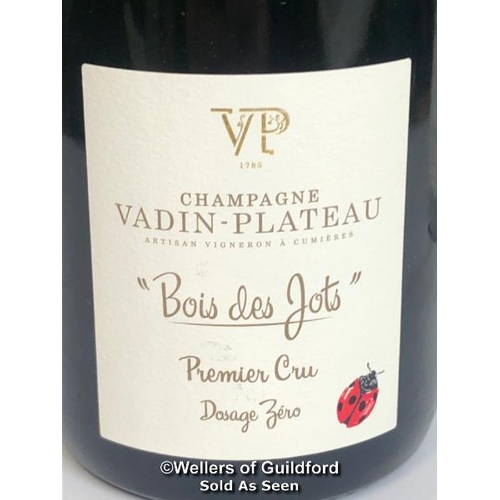 596 - SIX BOTTLES OF 2013 BOIS DES JOTS 1ER CRU CHAMPAGNE, VADIN-PLATEAU, 75CL, 12% VOL / 10% BP / THIS LO... 