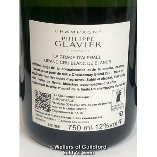 617 - SIX BOTTLES OF LA GRACE D'ALPHAEL GRAND CRU EXTRA BRUT CHAMPAGNE, PHILPPE GLAVIER, 75CL, 12% VOL / 1... 