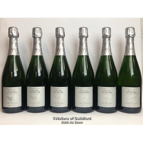 618 - SIX BOTTLES OF LA GRACE D'HAKAMIAH GRAND CRU CHAMPAGNE, PHILIPPE GLAVIER, 75CL, 12 % VOL / 10% BP / ... 